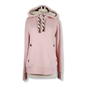 Timeout Hand Tailored Heritage Baby Pink Pullover Hoodie L